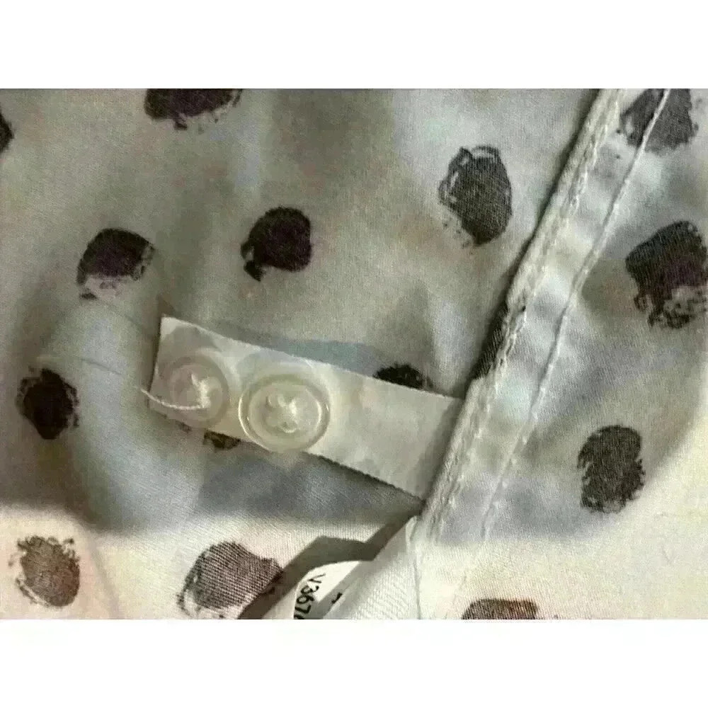 Womens Lands End 100% Supima Cotton Button Down Shirt Size 14 Tall No-Iron - Picture 6 of 10
